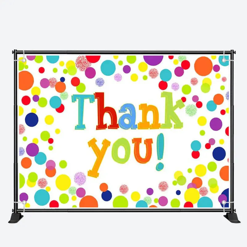 Colored Dots Teacher Appreciation Week Backdrop - Aperturee