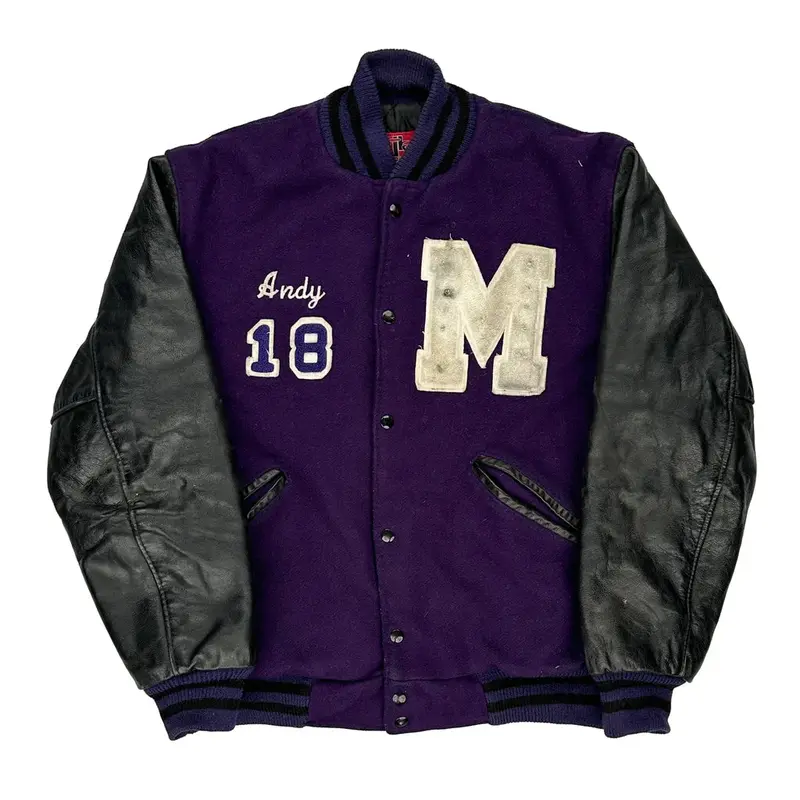 Mosinee Jbs Apparel Varsity Jacket - Large Black Wool Blend