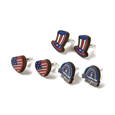 Wood Earrings Jewely Set