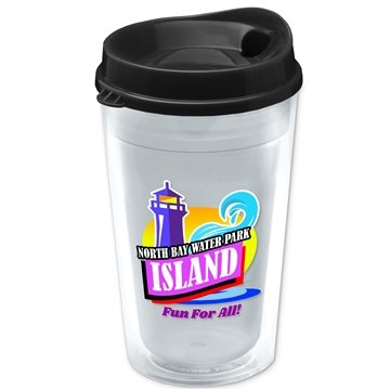 100 Promotional 16 oz Double-Wall Insulated Transparent Tumbler ...