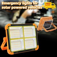 [Summer Turn-Up] Portable Solar-Powered Outdoor Working & Emergency Light - USB & Solar Rechargeable Lamp With Adjustable Bri...