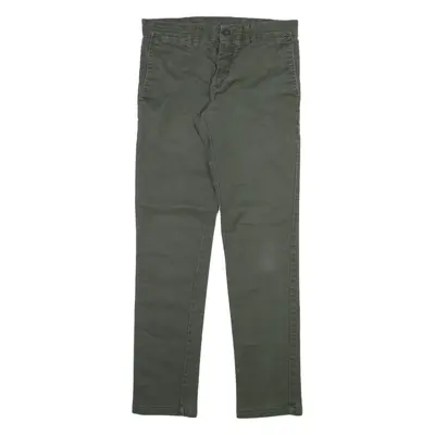 CARHARTT Mens Trousers Grey Slim Straight W30 L32