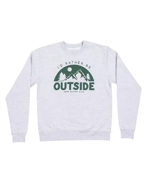 Be Outside Unisex Pullover | Heather Gray | Size: XXL