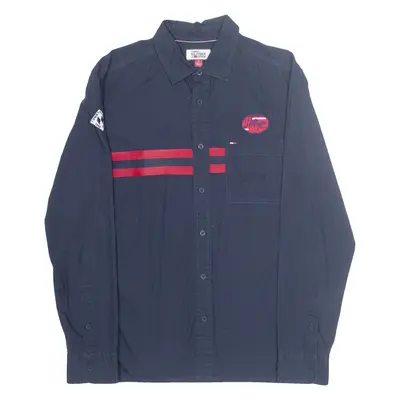 TOMMY HILFIGER Mens Denim Shirt Blue Long Sleeve M