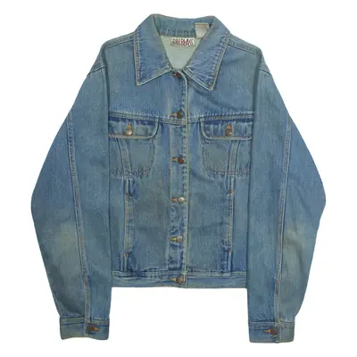 BILL BLASS Womens Denim Jacket Blue L