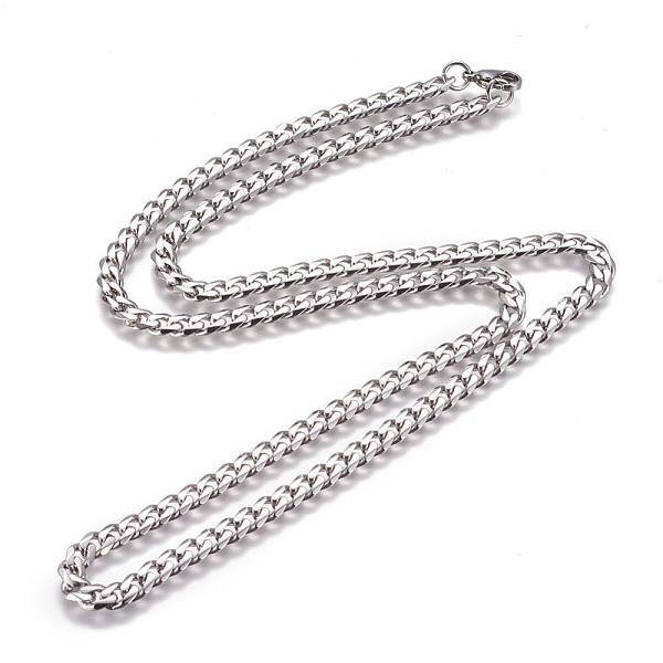 Non-Tarnish 304 Stainless Steel Cuban Link Chain Necklaces