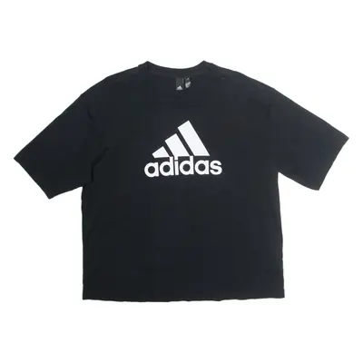 ADIDAS Oversized Womens T-Shirt Black M