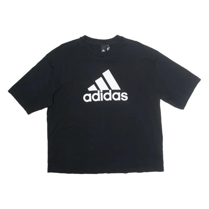 ADIDAS Oversized Womens T-Shirt Black M