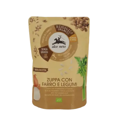 Alce nero Organic Farro and Legume Soup Alce Nero 500g