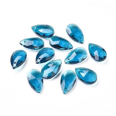 Faceted Glass Pendants