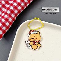 Christmas Cartoon Key Button Pendant Student Schoolbag Pencil Case Decorative Ornaments beach outfits summer sequin easter dr...