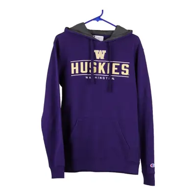 Washington Huskies Champion College Hoodie - Small Purple Cotton Blend