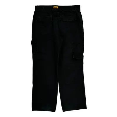 Cat Cargo Trousers - 35? Waist Black Cotton Blend