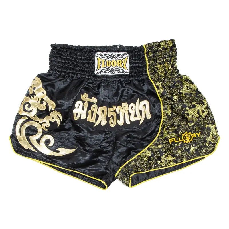 FLURY Mens Sports Shorts Black Relaxed Crazy Pattern XL W30