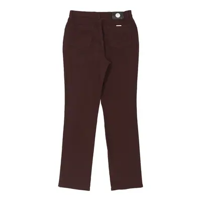 Trussardi Skinny Jeans - 32W UK 12 Burgundy Cotton