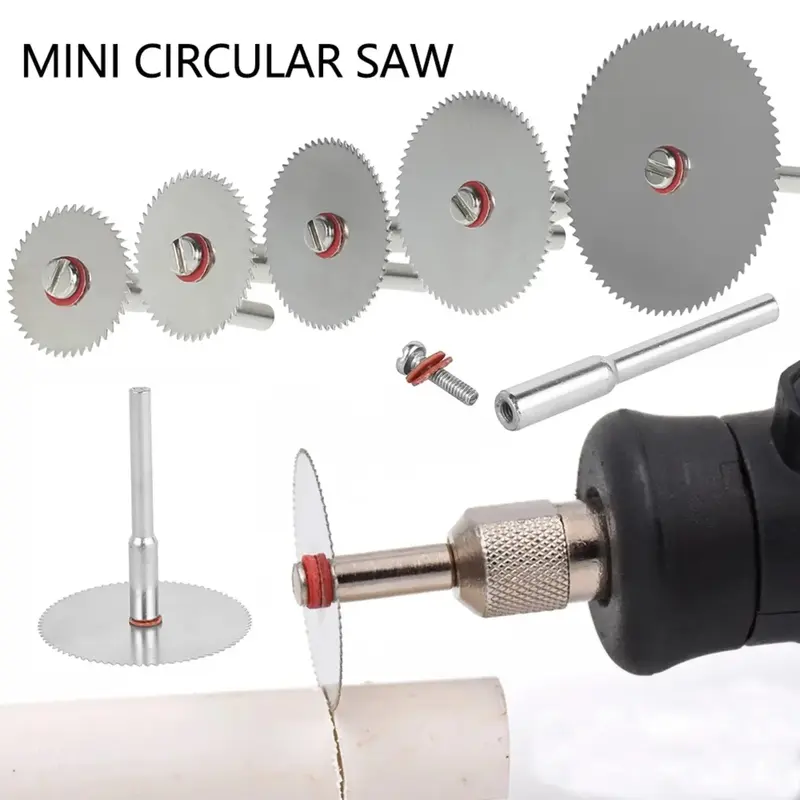 Mini Circular Saw Blade Set, Electric Grinding Cutting Disc, Metalic Rotating Tool, Woodworking Cutting Disc, Power Tool Acce...
