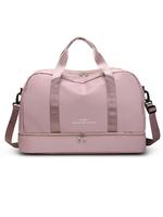 Women's Solid Color Travel Duffel Bag, Back To School, Large Capacity Shoulder Weekender Overnight Bag, Sports Tote Gym Bag, ...