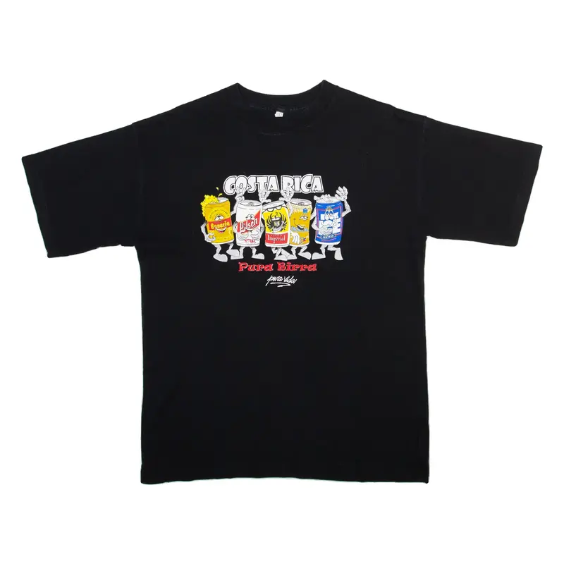 Costa Rica Beers Mens T-Shirt Black L