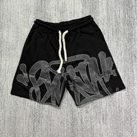 2025 New Hip-hop Style Foamed Letter Print Short Men's Summer Trendy Brand Casual Sports Shorts