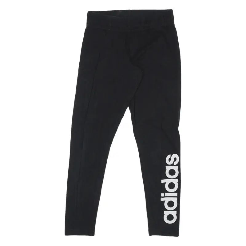 ADIDAS Joggers Black Tapered Womens S W26 L25
