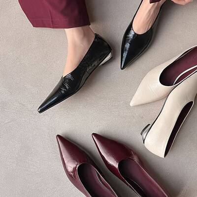 CHIKO Barbalyn Pointy Toe Block Heels Pumps Shoes