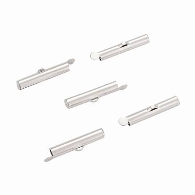 Brass Slide On End Clasp Tubes