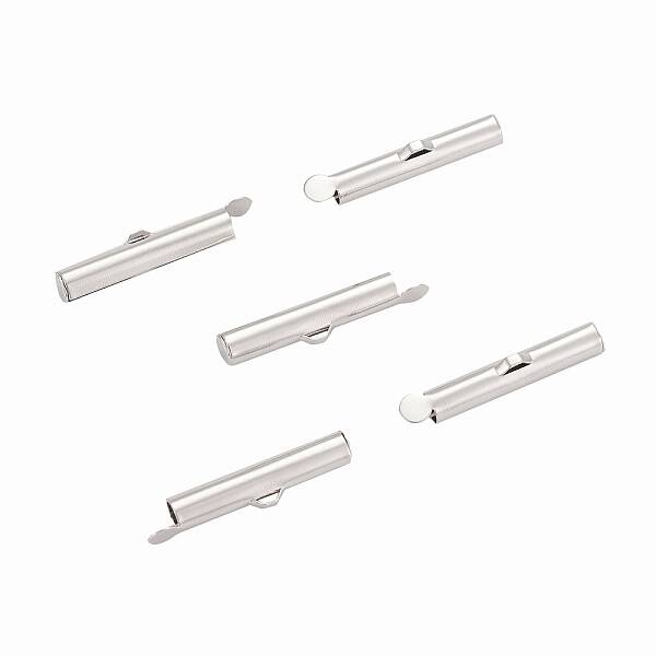 Brass Slide On End Clasp Tubes