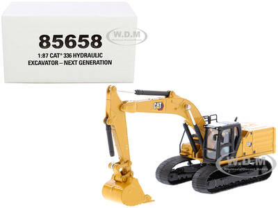 CAT Caterpillar 336 Next Generation Hydraulic Excavator High Line Series 1/87 (HO) Diecast Model by Diecast Masters