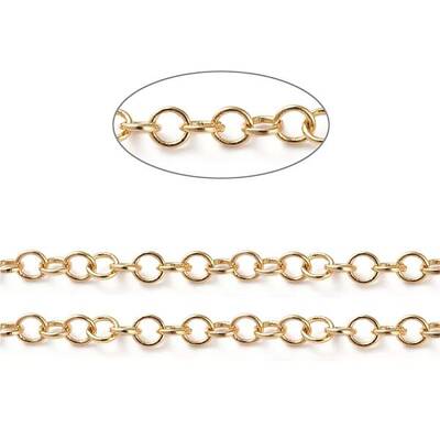 Soldered Brass Rolo Chains
