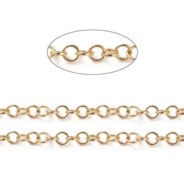 Soldered Brass Rolo Chains