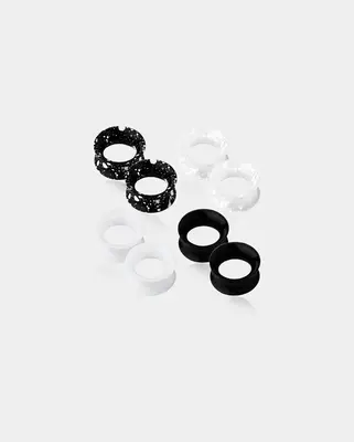 8PCS 8-12mm Silicone Ear Plugs Tunnels - 7/16(11mm)