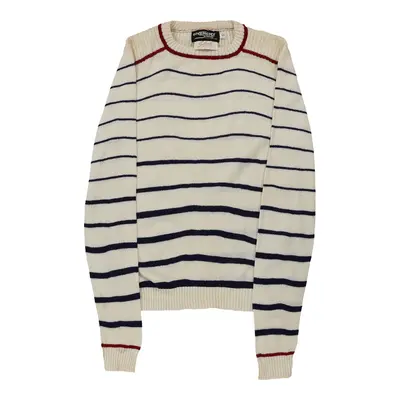 Givenchy Striped Jumper - Small Cream Cotton | Size: small
