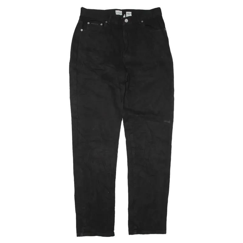 CALVIN KLEIN Jeans Black Denim Regular Tapered Womens W30 L31