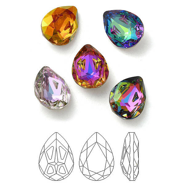 K9 Glass Rhinestone Cabochons