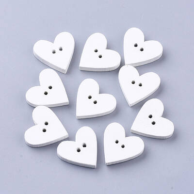 2-Hole Spray Painted Wooden Buttons