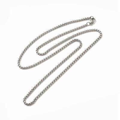 Non-Tarnish 201 Stainless Steel Box Chain Necklace for Men Women