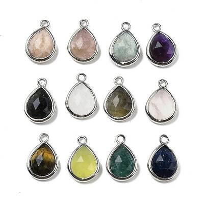 Natural Gemstone Faceted Pendants
