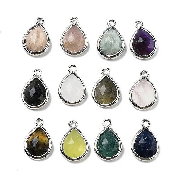 Natural Gemstone Faceted Pendants