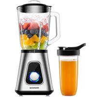 1200W Countertop Blender and Personal Blender Combo for Shake and Smoothies,Fruit Drinks,Sauces Licuadora,52oz Glass Jar+3 Ad...