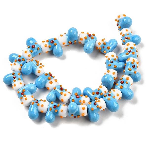 Handmade Lampwork Bumpy Beads Strands