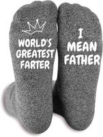 ANOTION FathersDayGift  Gifts for Dad  Funny Socks for Men - Birthday Gifts for Dad, Worlds Greatest Farter, I Mean Father Me...