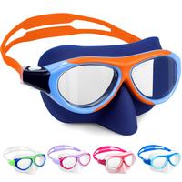Vvinca Kids Swim Goggles with Nose Cover, Toddler Swimming Goggles Anti-Fog UV Protection No Leak for Kids 6-14 Pool Water