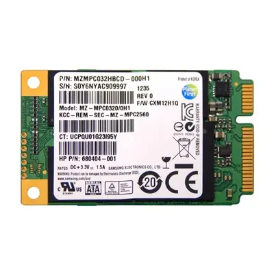 MZ-MPC0320/0H1 Samsung PM830 Series 32GB Multi-Level Cell SATA 6Gb/s mSATA Solid State Drive