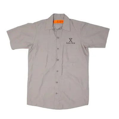 RED KAP TouchTex X Long Now Worker Shirt Beige Short Sleeve Mens S