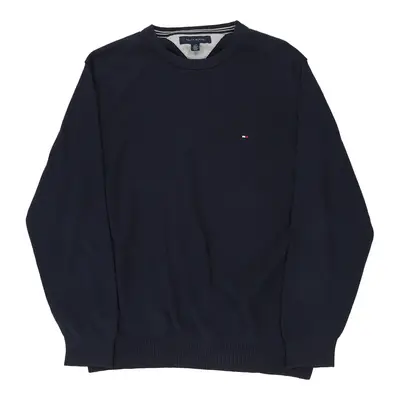 Tommy Hilfiger Jumper - Large Navy Cotton