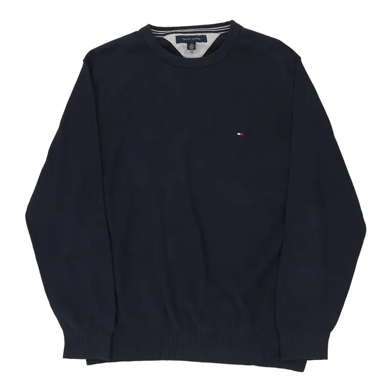 Tommy Hilfiger Jumper - Large Navy Cotton