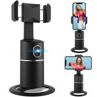 Auto Face Tracking Tripod, No App Required, 360° Rotation Face Body Phone Camera Mount Smart Shooting Phone Tracking Holder ...