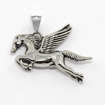 Retro Men's 304 Stainless Steel Big Pegasus Pendants