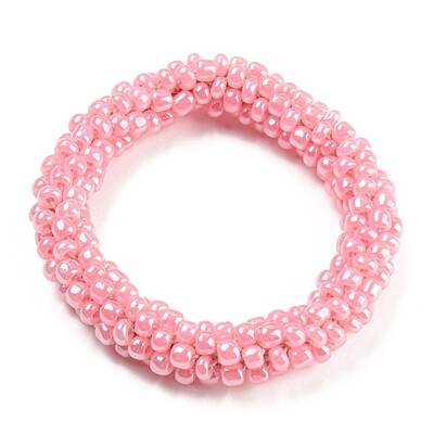 Crochet Glass Beads Braided Stretch Bracelet