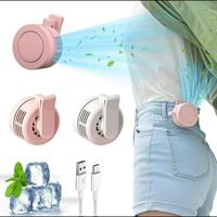 Portable Silent Mini Bladeless Electric Fan,360° Rotatable,USB Rechargeable Personal Body Fan with Adjustable 3-Speed,Mini W...
